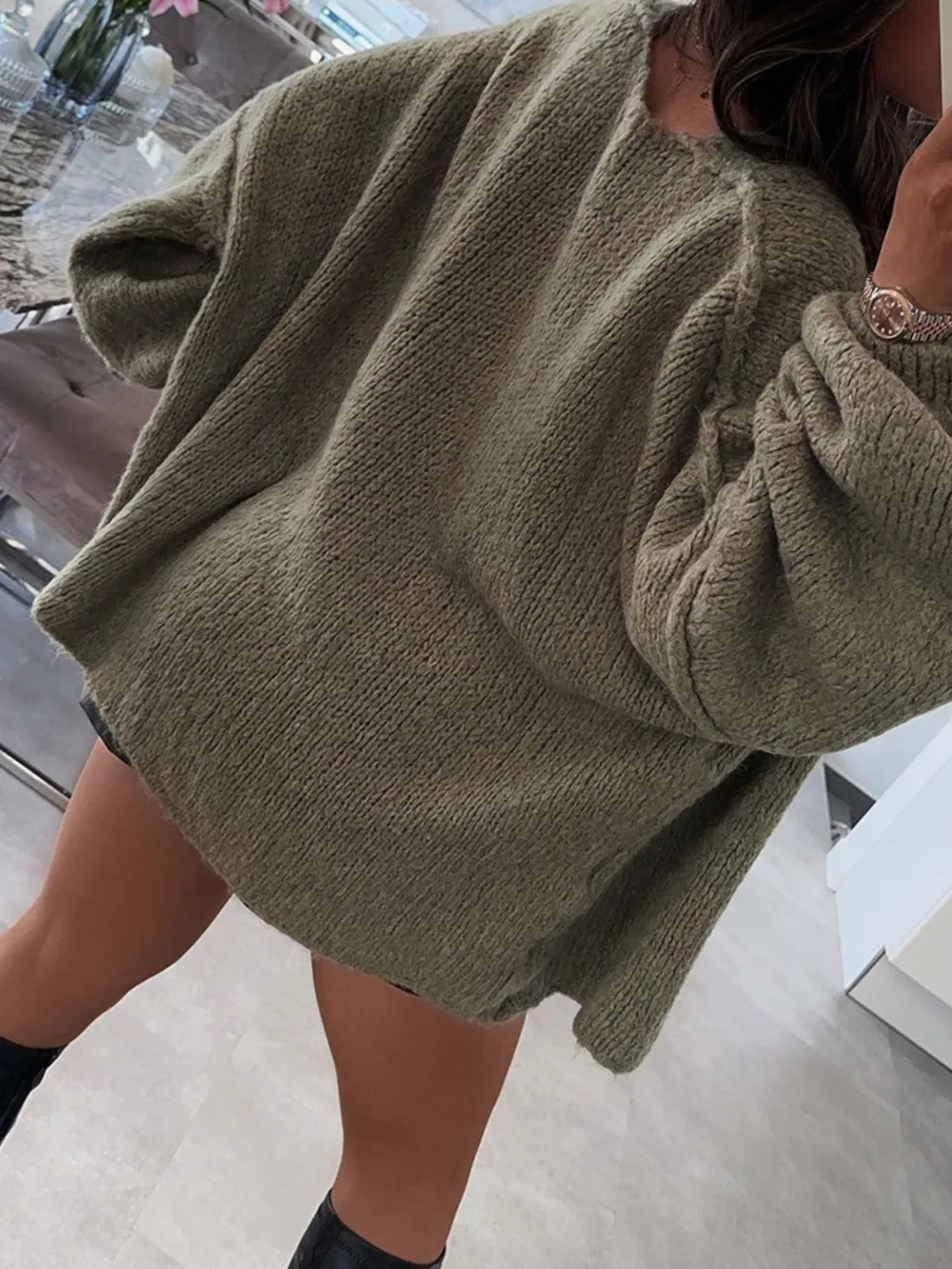 Open Front Dropped Shoulder Cardigan, image 4