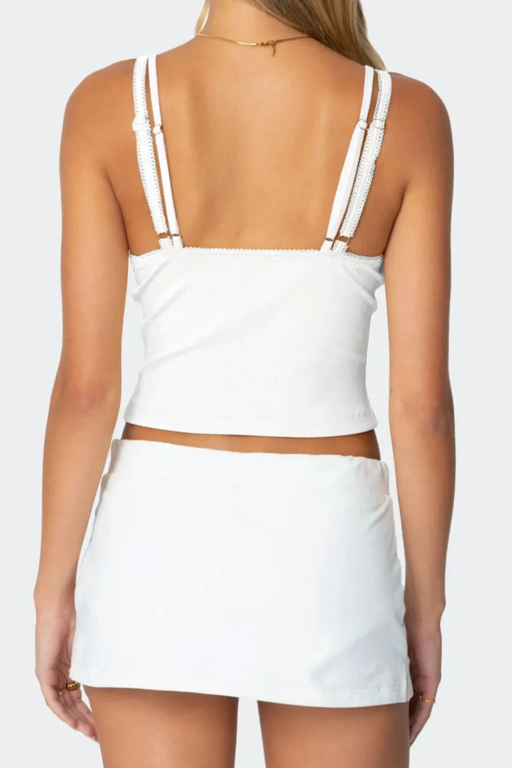 Lace Detail V-Neck Cami, image 15