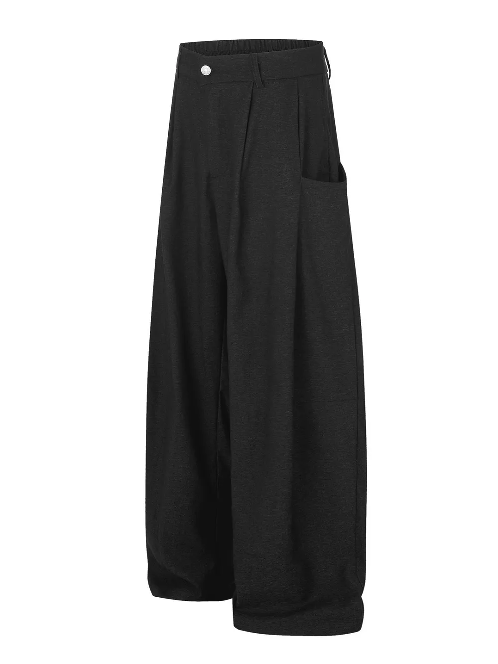 Men's High-Waisted Pleated Wide-Leg Casual Pants, image 2