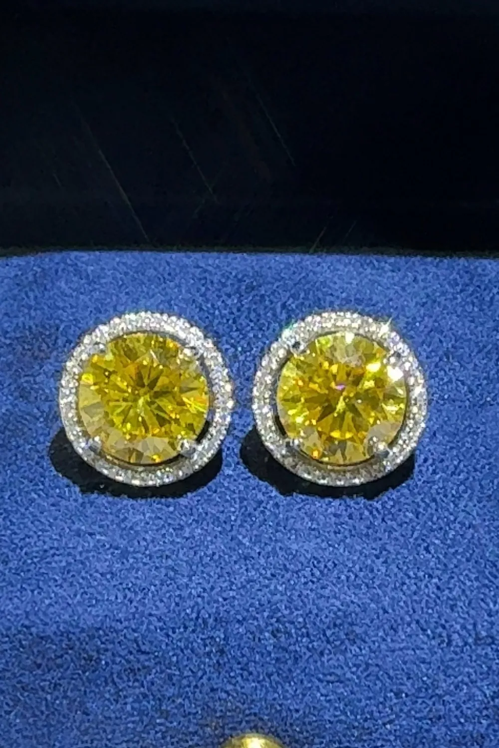 4 Carat Moissanite 925 Sterling Silver Earrings, image 3