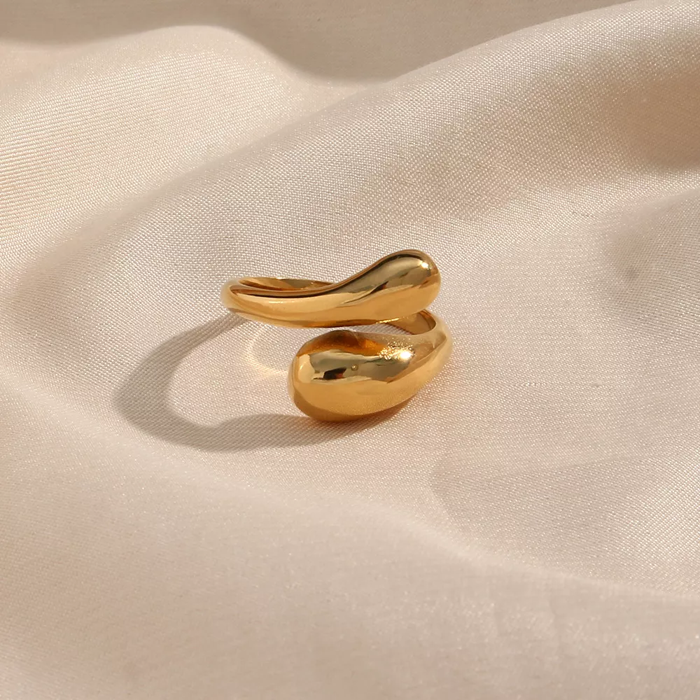 18K Gold-Plated Bypass Ring, image 5