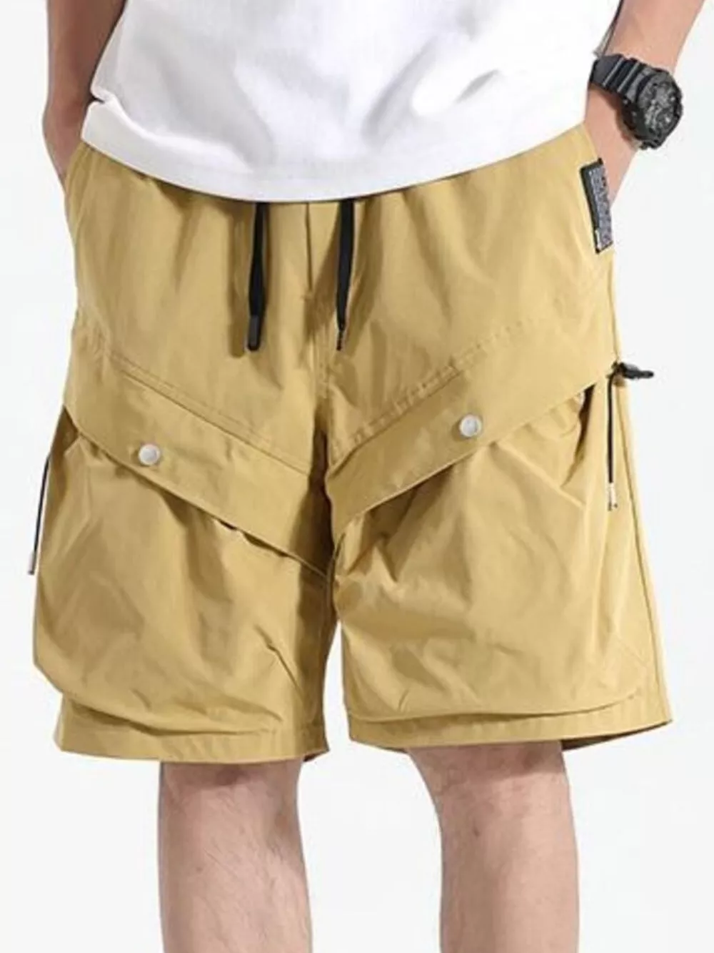 Men's Plus Size Drawstring Pocketed Shorts, image 6