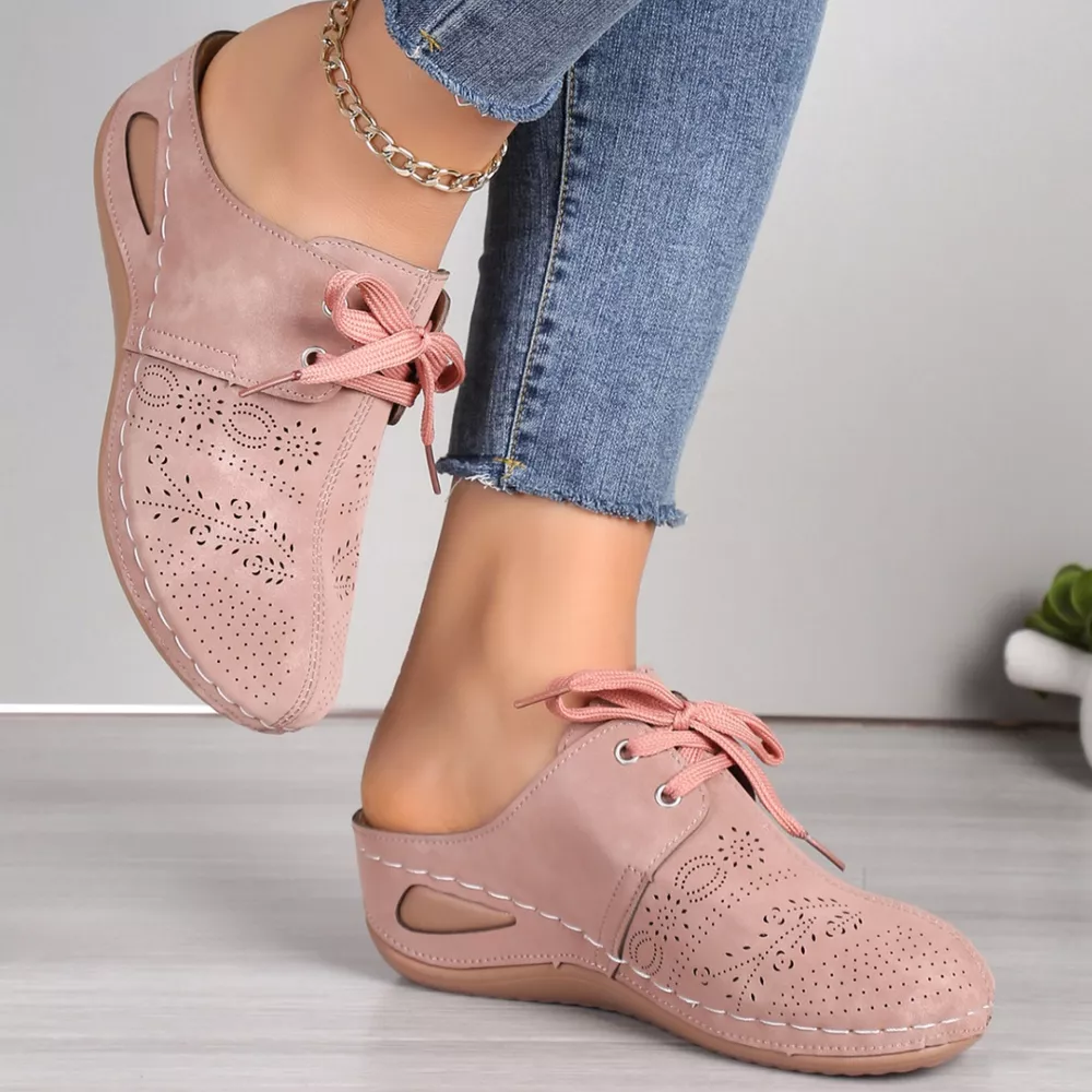 Lace-Up Wedge Slip-Ons, image 9