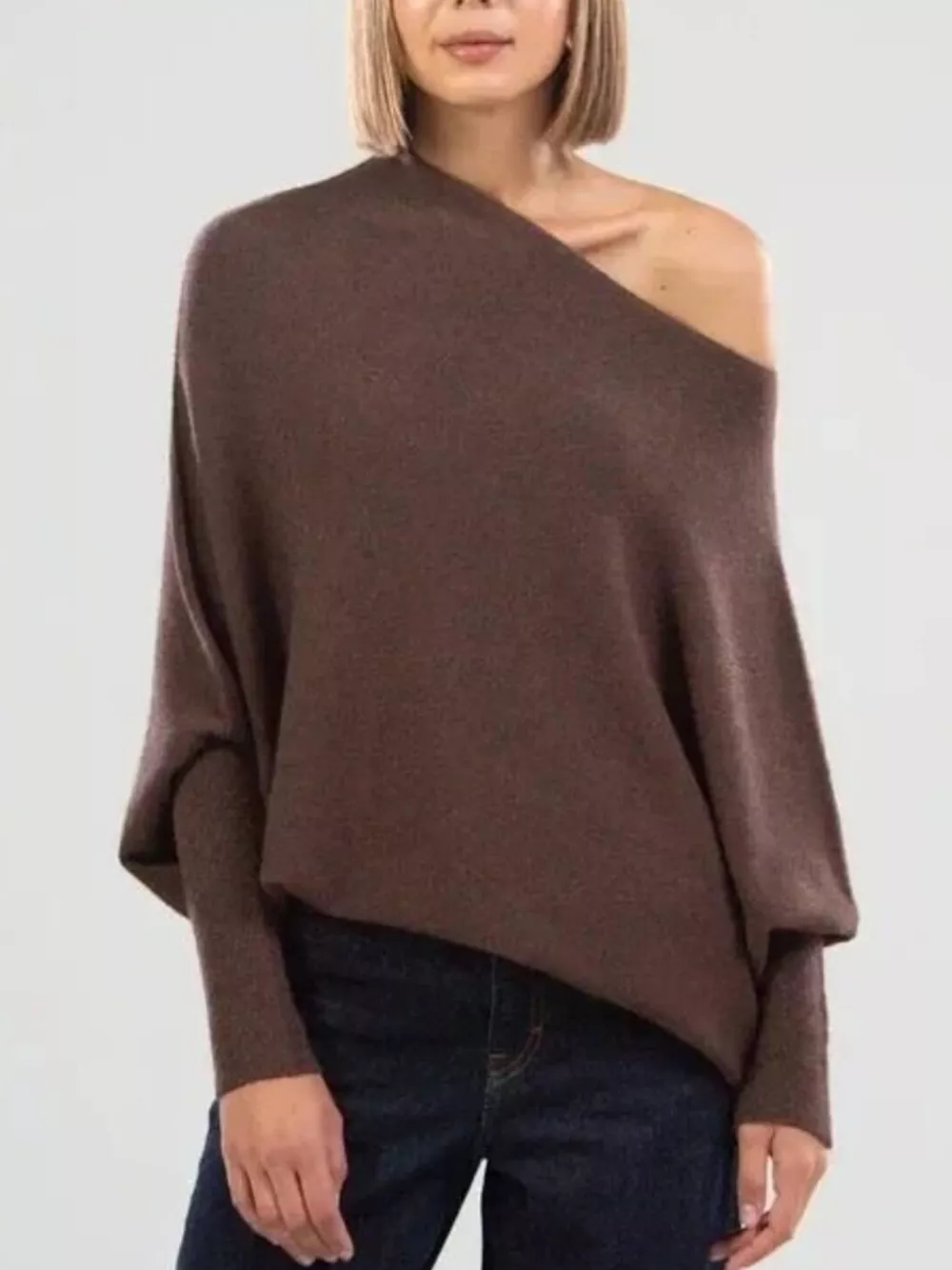 Boat Neck Long Sleeve Sweater, image 23