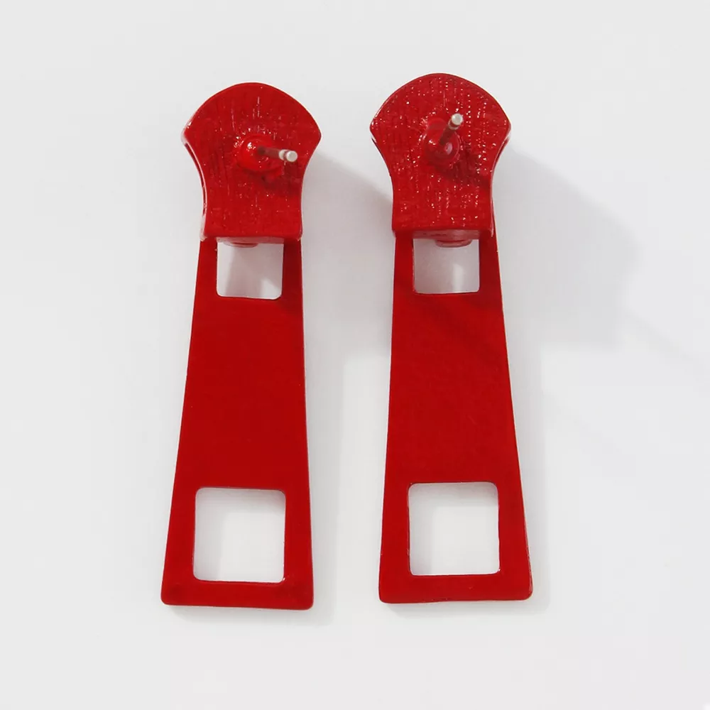 Colorful Zipper Drop Earrings, image 9
