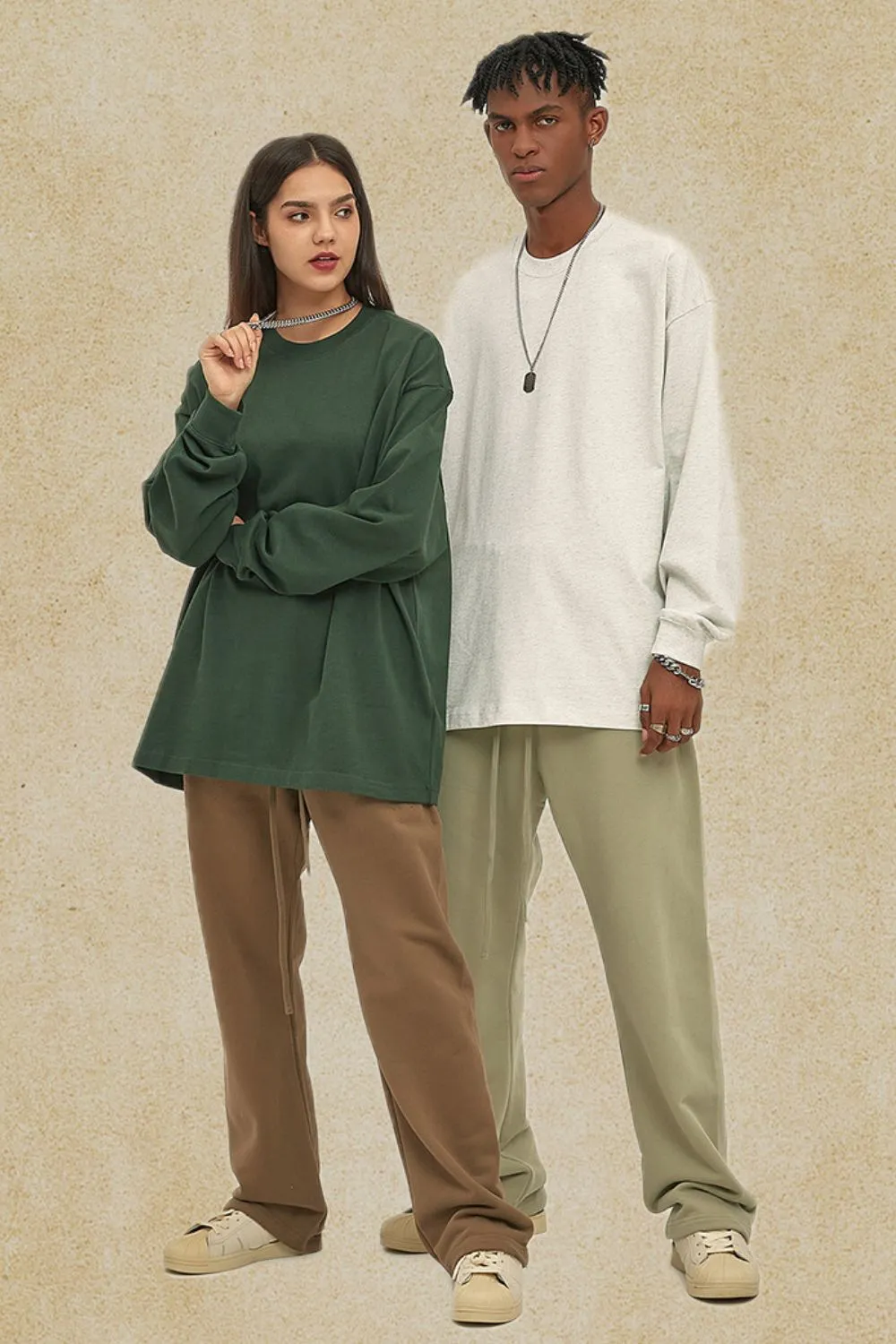 Men's Round Neck Long Sleeve T-Shirt, image 3
