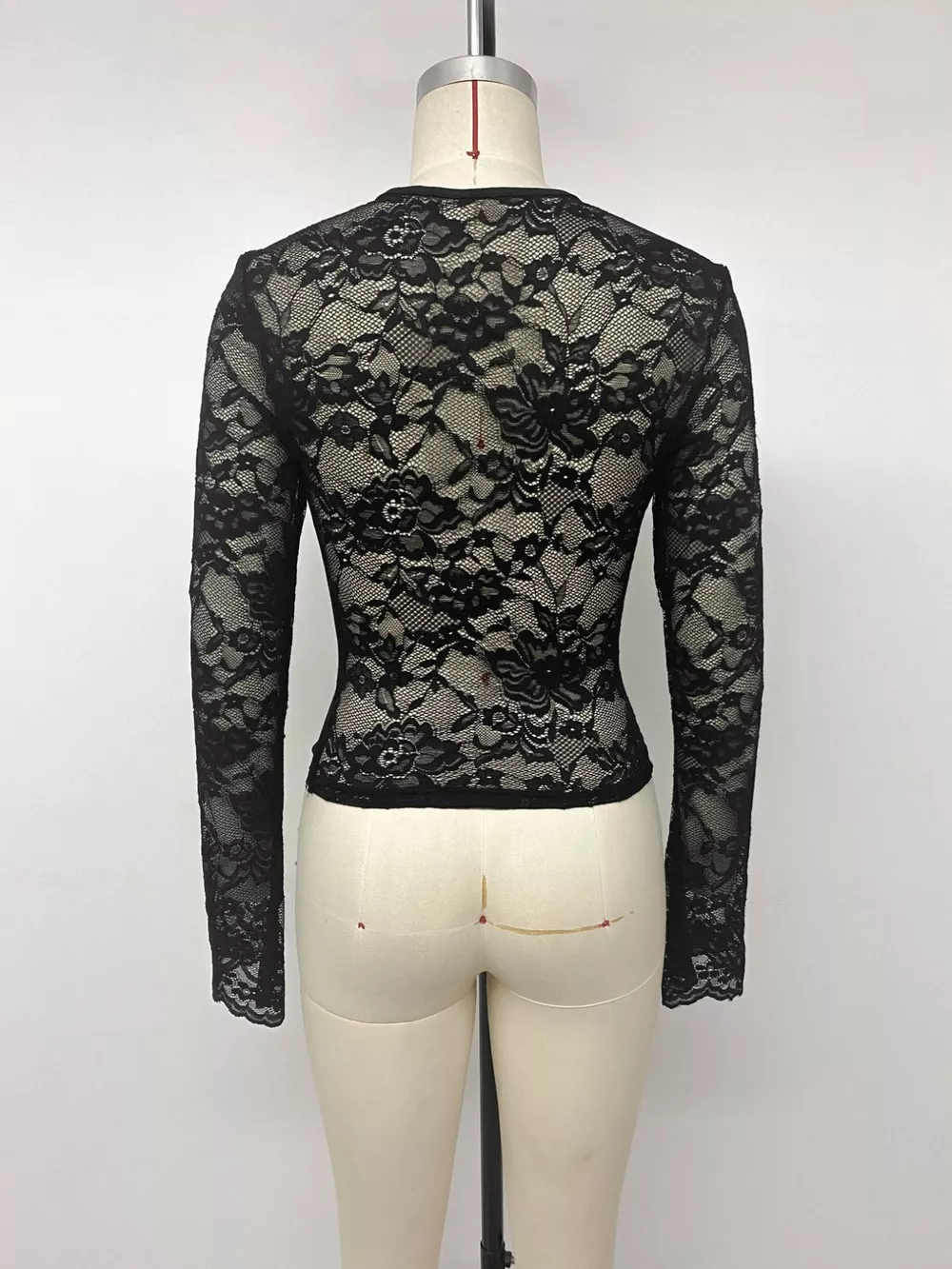 Lace Sleeve Square Neck Top, image 9