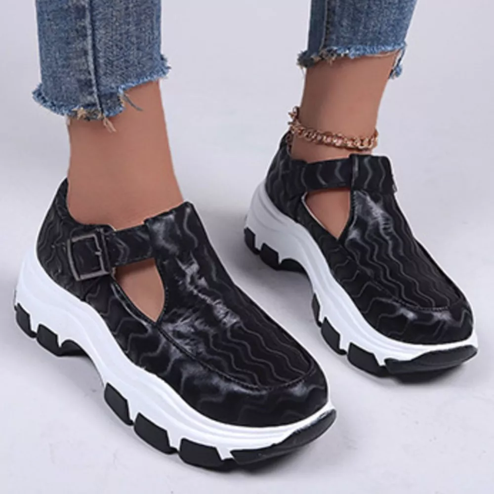 Round Toe Platform Loafers, image 2