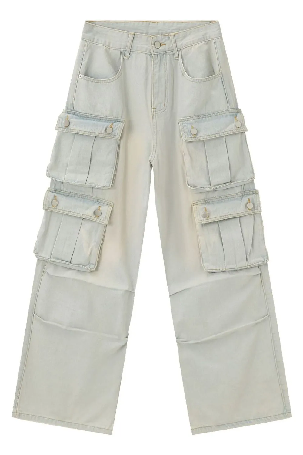 Men's Mid Rise Jeans with Cargo Pockets, image 5