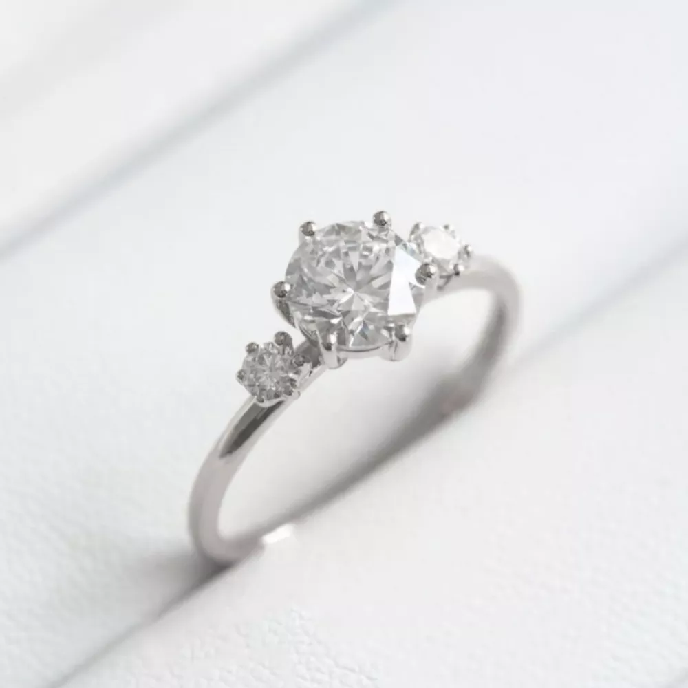 925 Sterling Silver Moissanite Ring, image 4