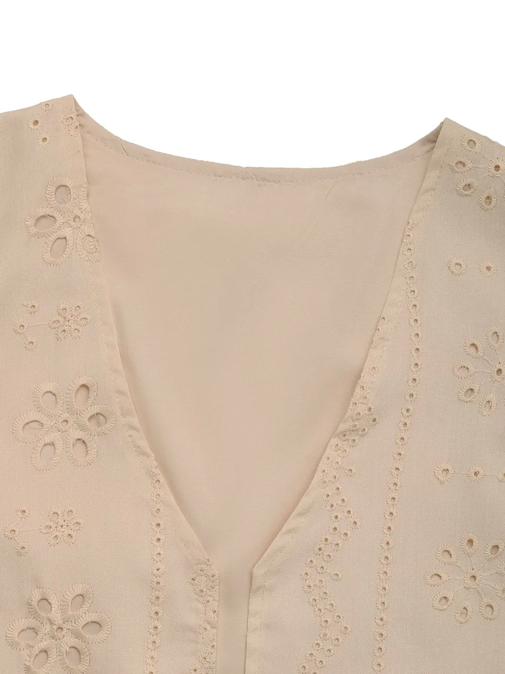 Eyelet Open Front Vest, image 6