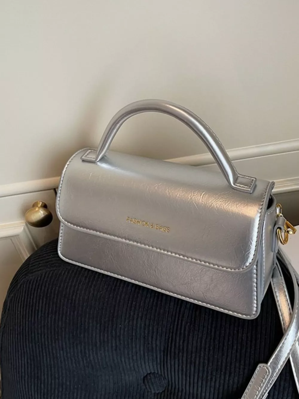 Top Handle Flap Crossbody Bag, image 6