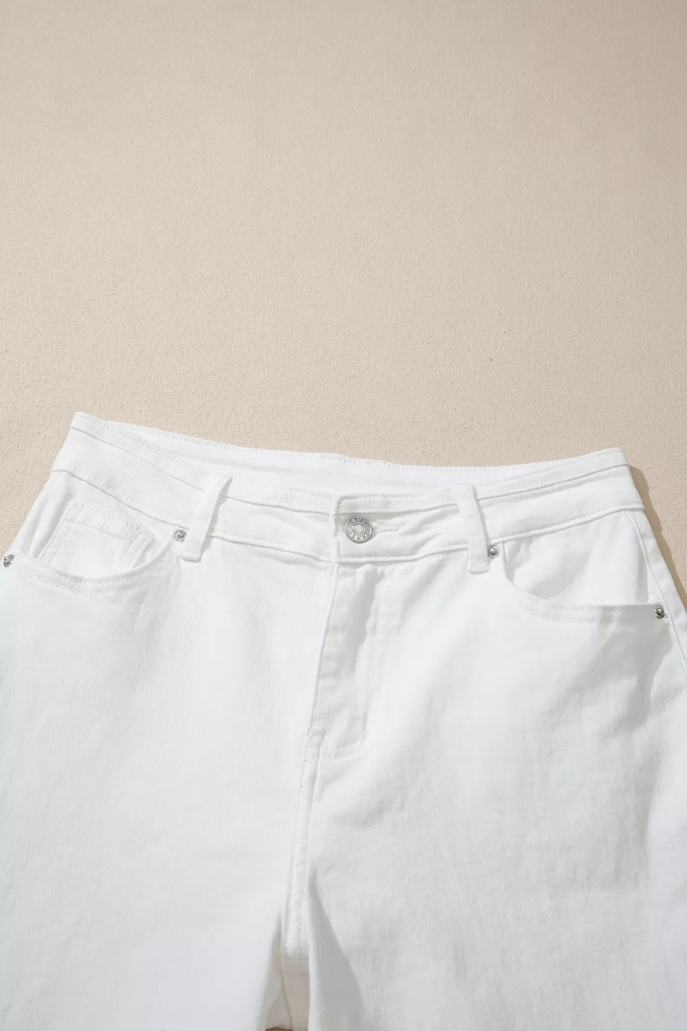 Solid Color Loose Casual Jeans, image 8
