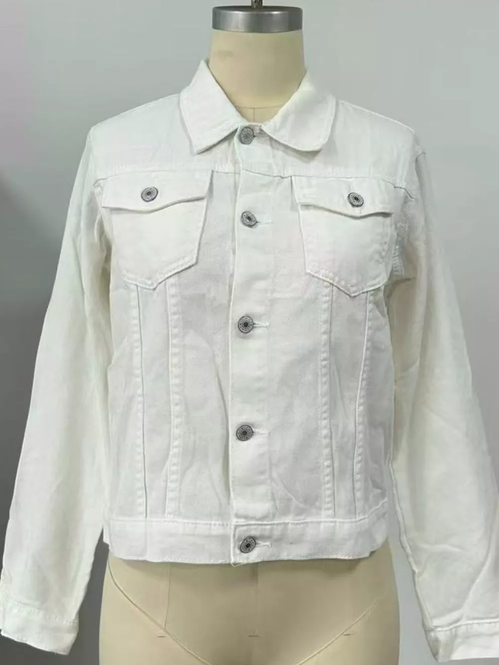 Slim-Fit Button Up Denim Jacket, image 8