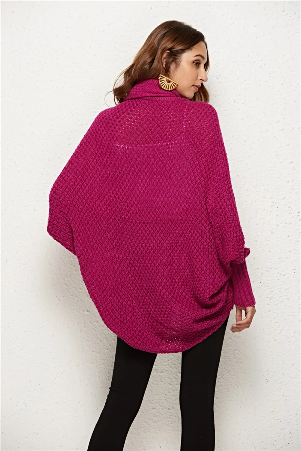 Open Front Batwing Sleeve Cardigan, image 4