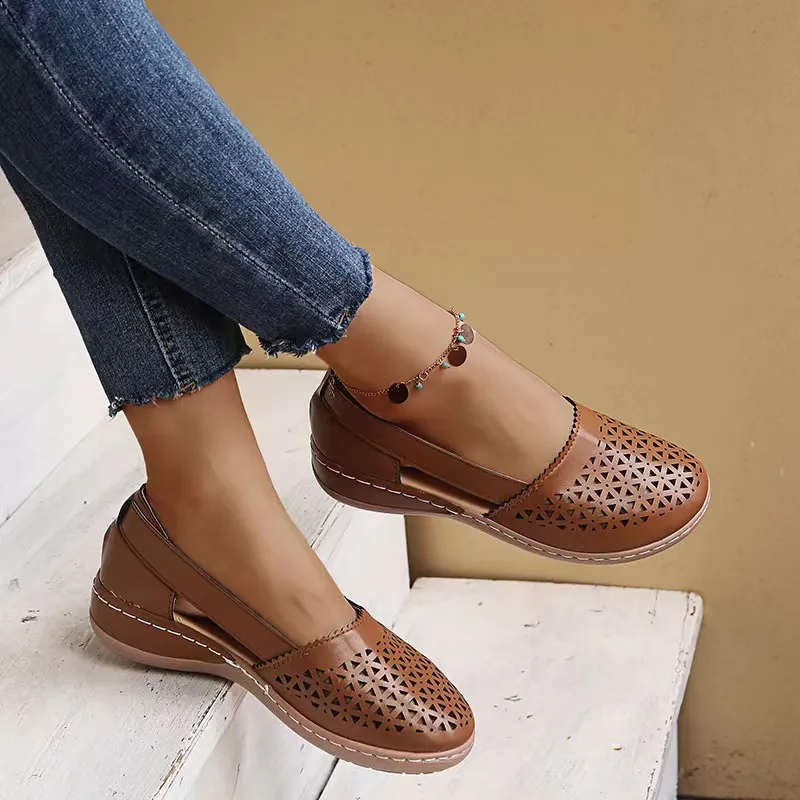 Cutout Round Toe Slip-Ons, image 28