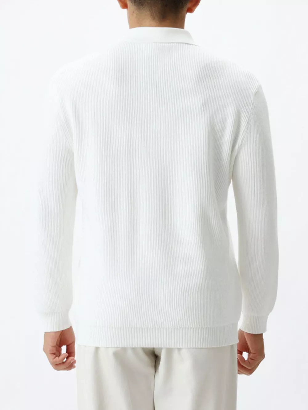 Men's Plus Size Ribbed Knit Quarter-Zip Sweater, image 12