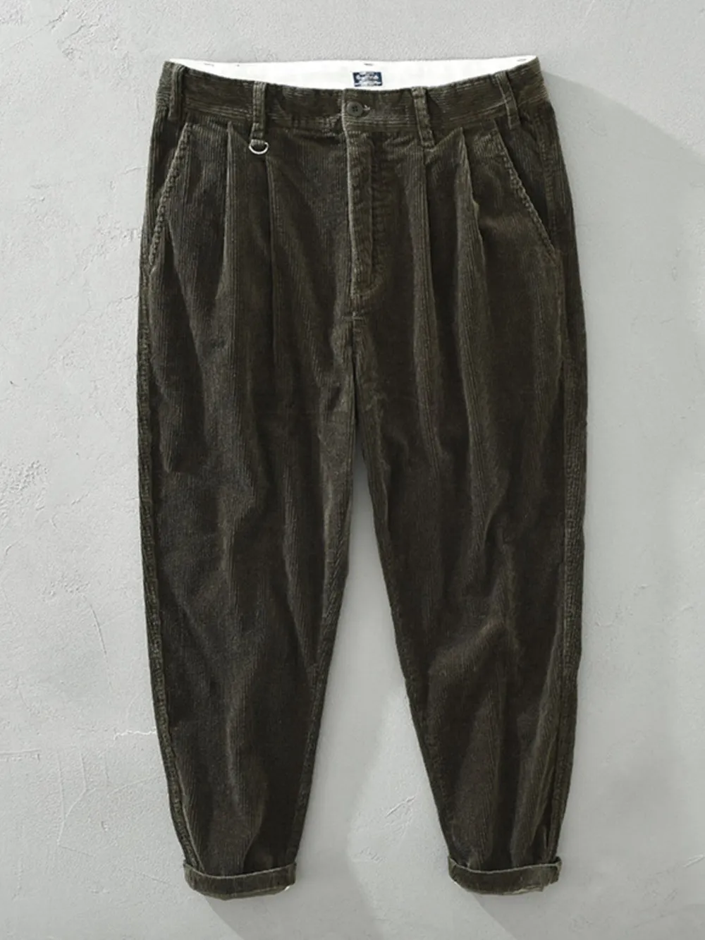 Men's Corduroy Wide Leg Pants