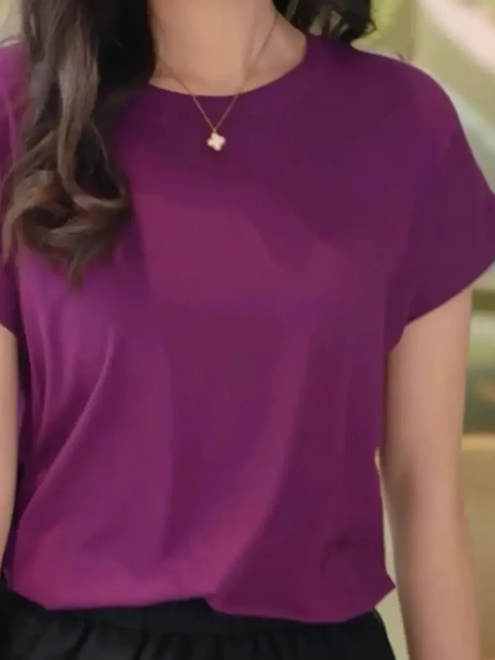 Plus Size Round Neck Short Sleeve T-Shirt, image 17