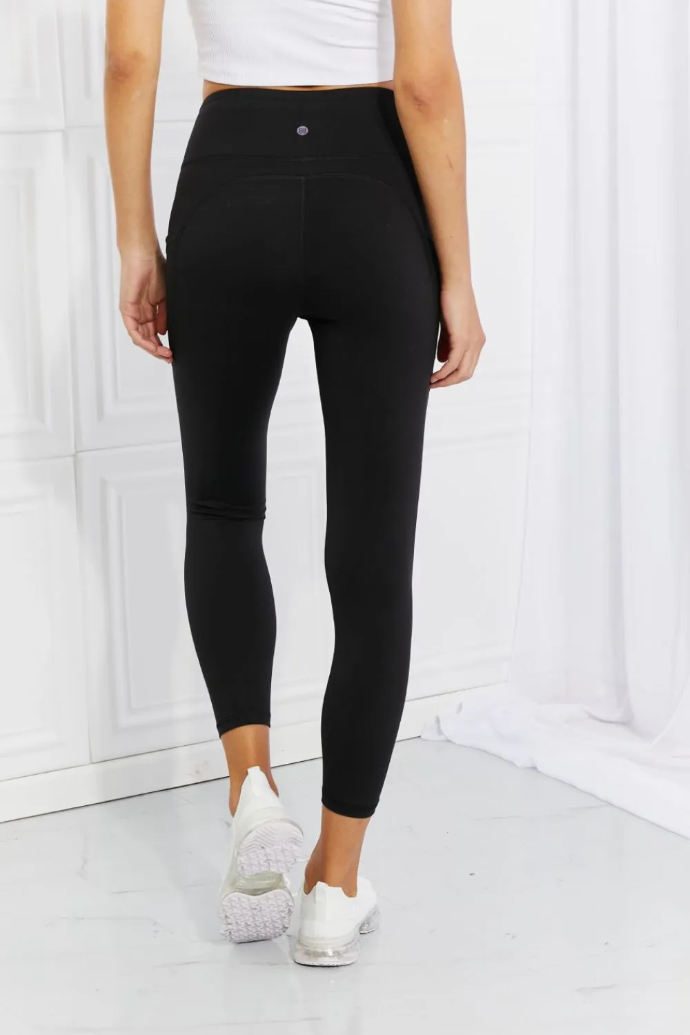 Full Size Strengthen and Lengthen Reflective Dot Active Leggings, image 2