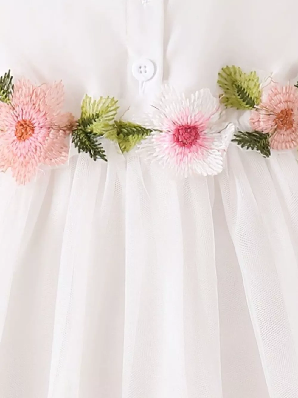 Children's Floral Ruffle Sleeve Dress, image 5