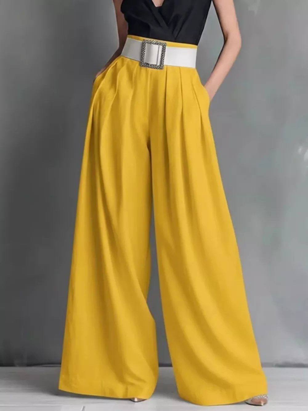 High-Waisted Wide-Leg Pants, image 9