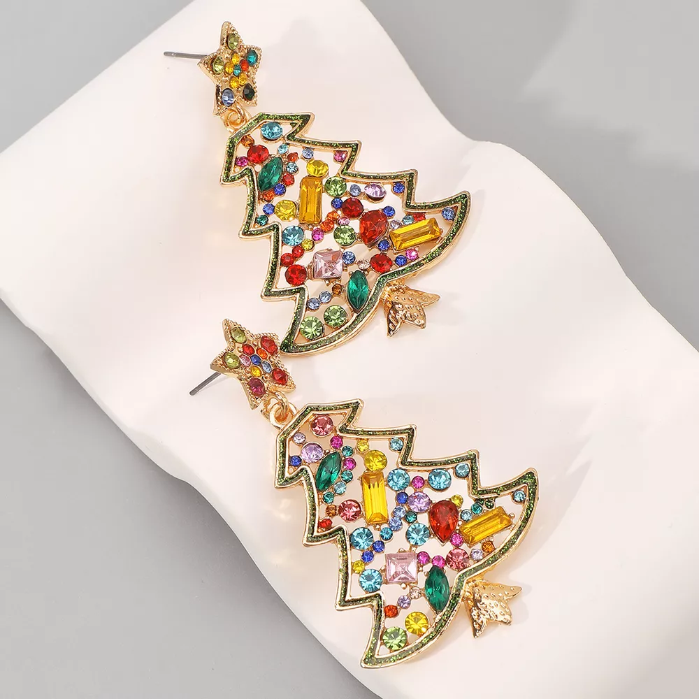 Christmas Tree Dangle Earrings, image 9