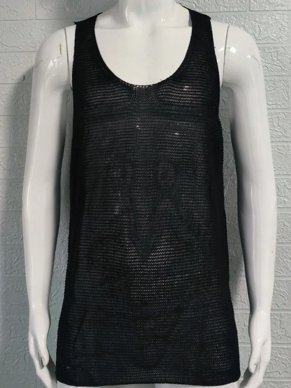 Men's Plus Size Scoop Neck Knit Tank, image 7