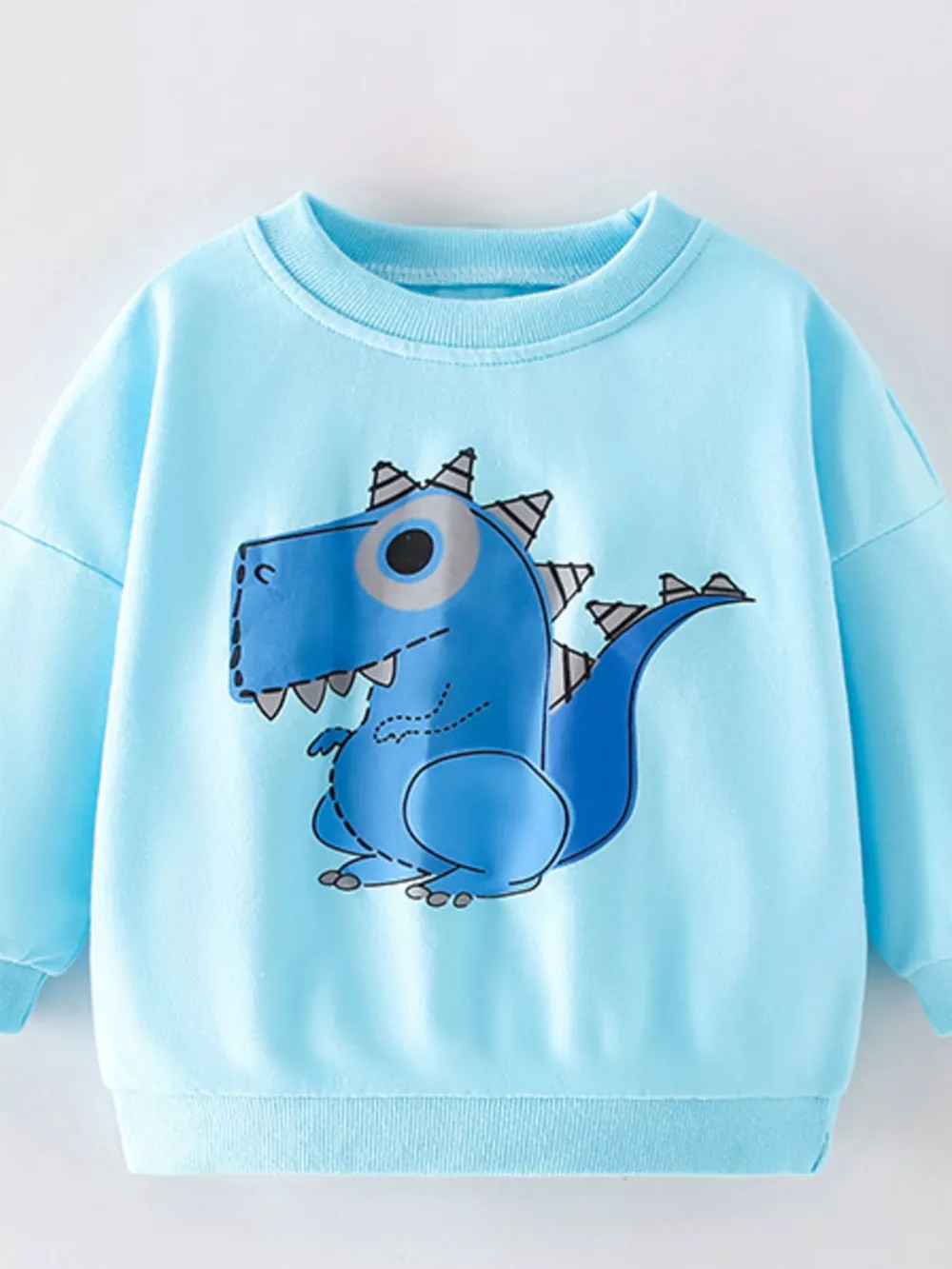 Children's Dinosaur Graphic Crew Neck Sweatshirt, image 2