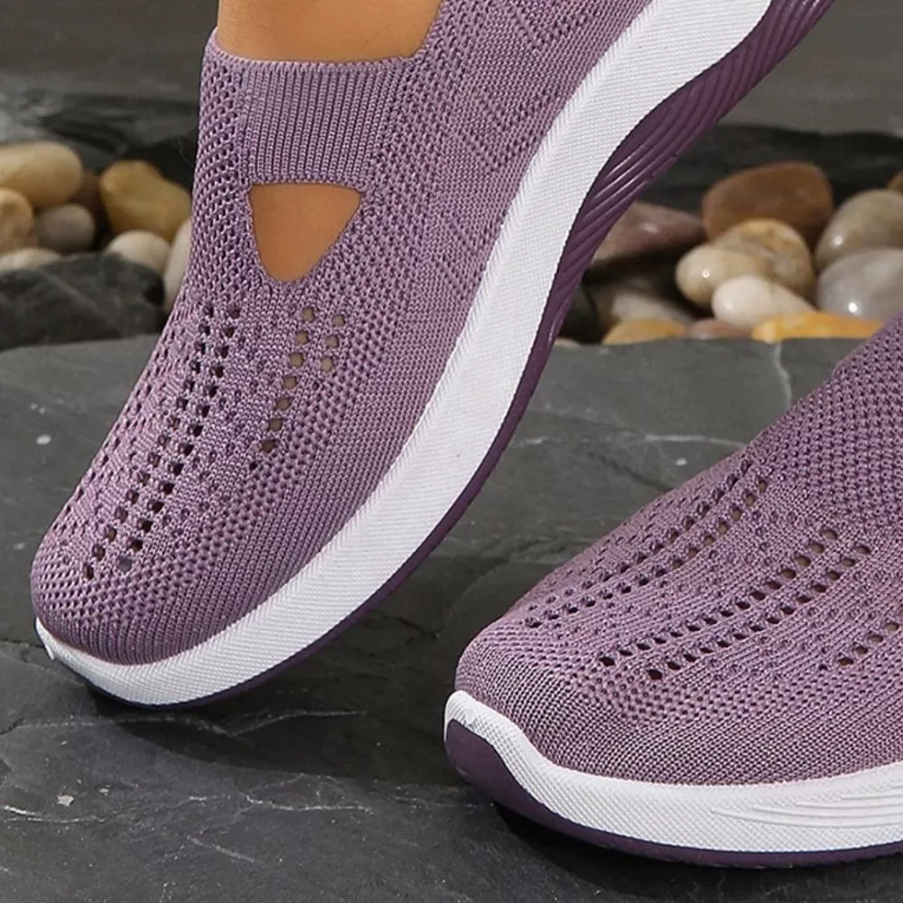 Round Toe Mesh Slip-Ons, image 2