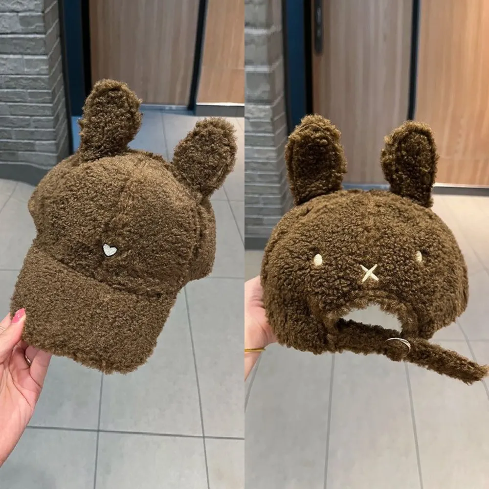 Cute Fluffy Bear Ears Winter Hat, image 11