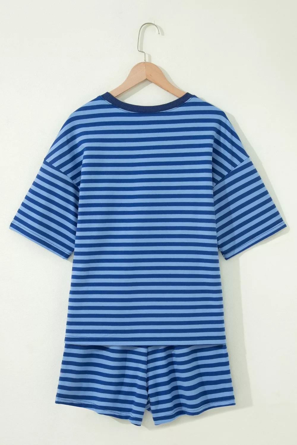 Striped Short Sleeve Top and Shorts Set, image 6
