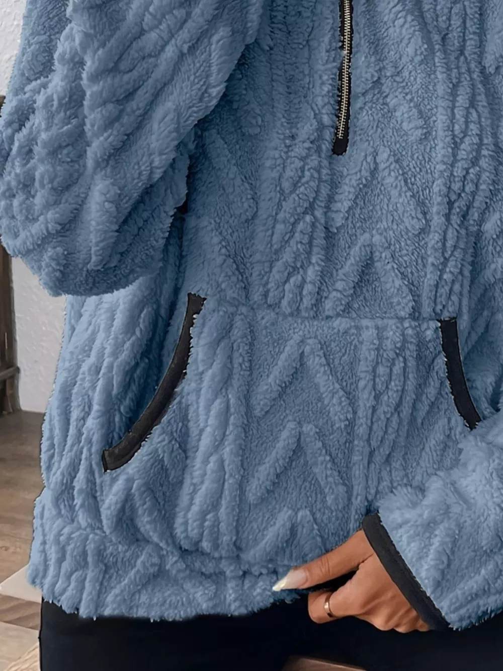Full Size Fleece Half Zip Sweatshirt Plus Size, image 18