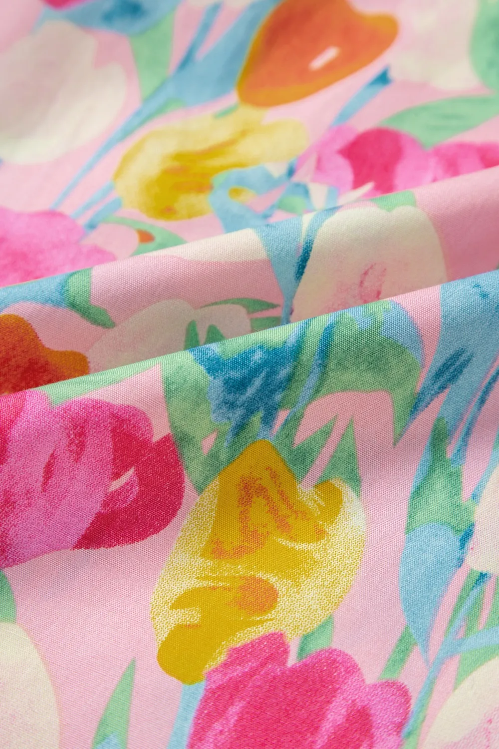 Floral Ruffle Layered Sleeve Blouse, image 4