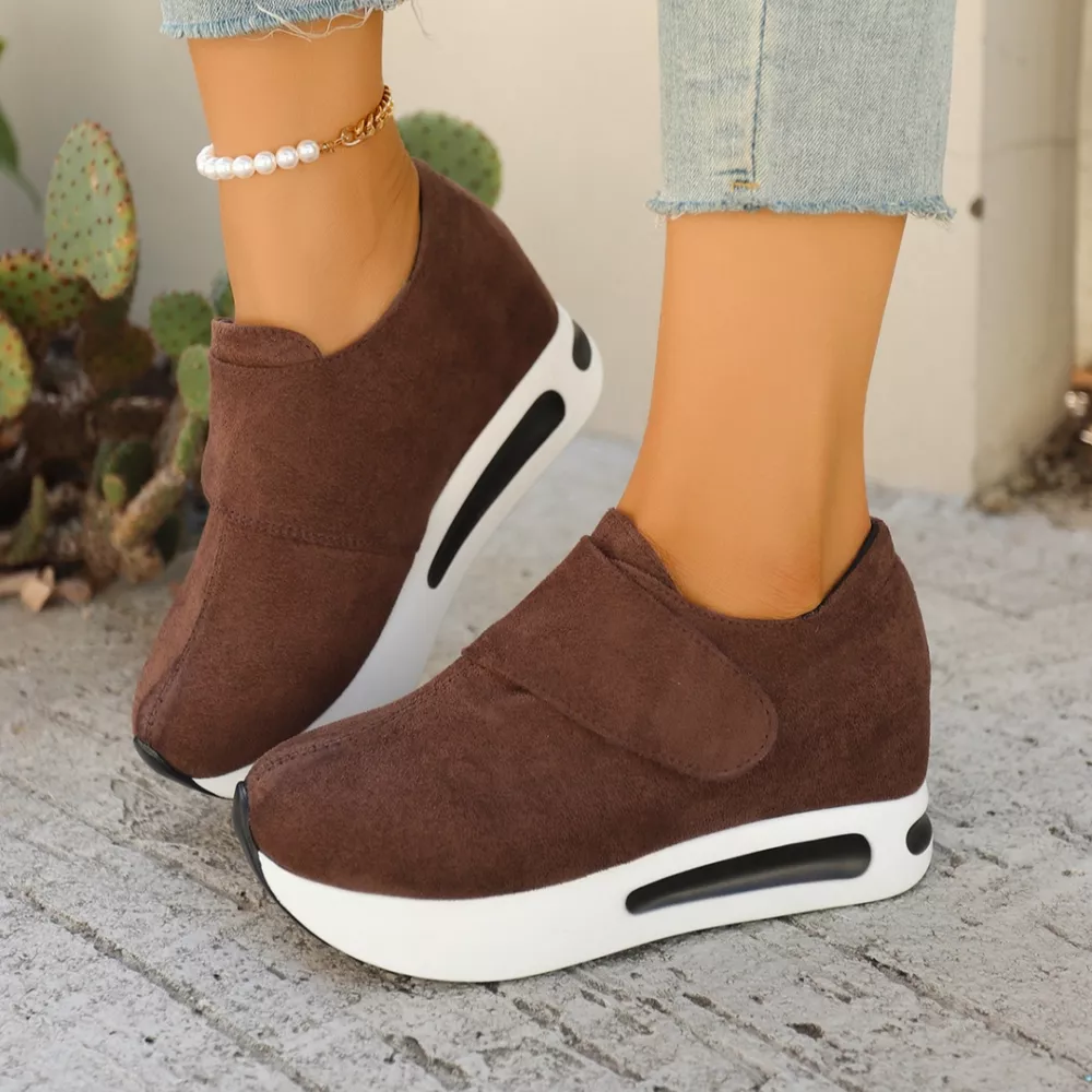 Round Toe Platform Sneakers, image 5