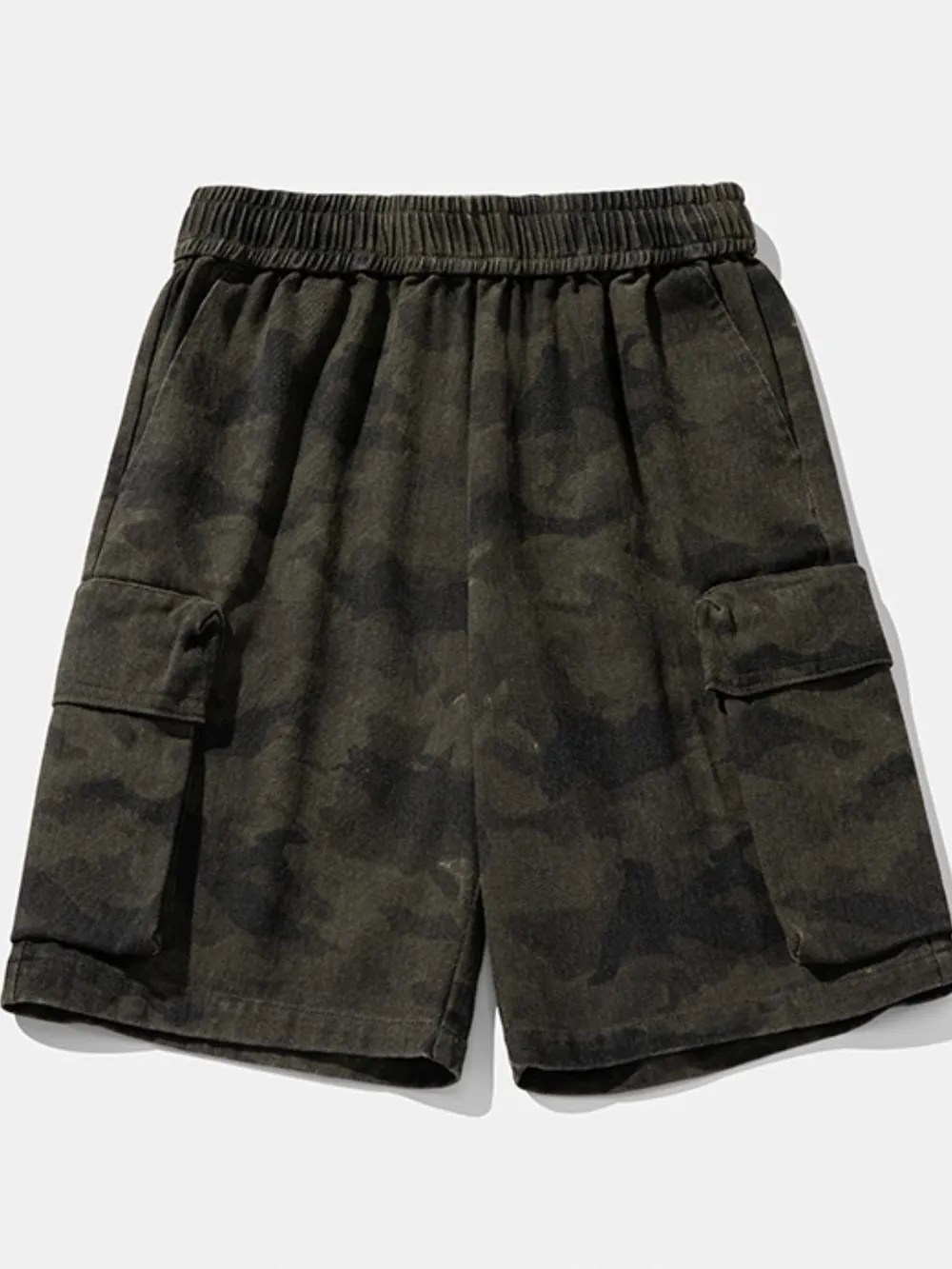 Men's Plus Size Camouflage Shorts with Pockets, image 5