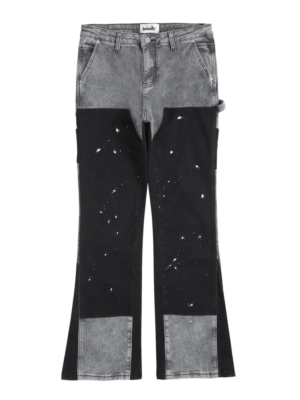 Men's Contrast Washed Bootcut Jeans, image 2