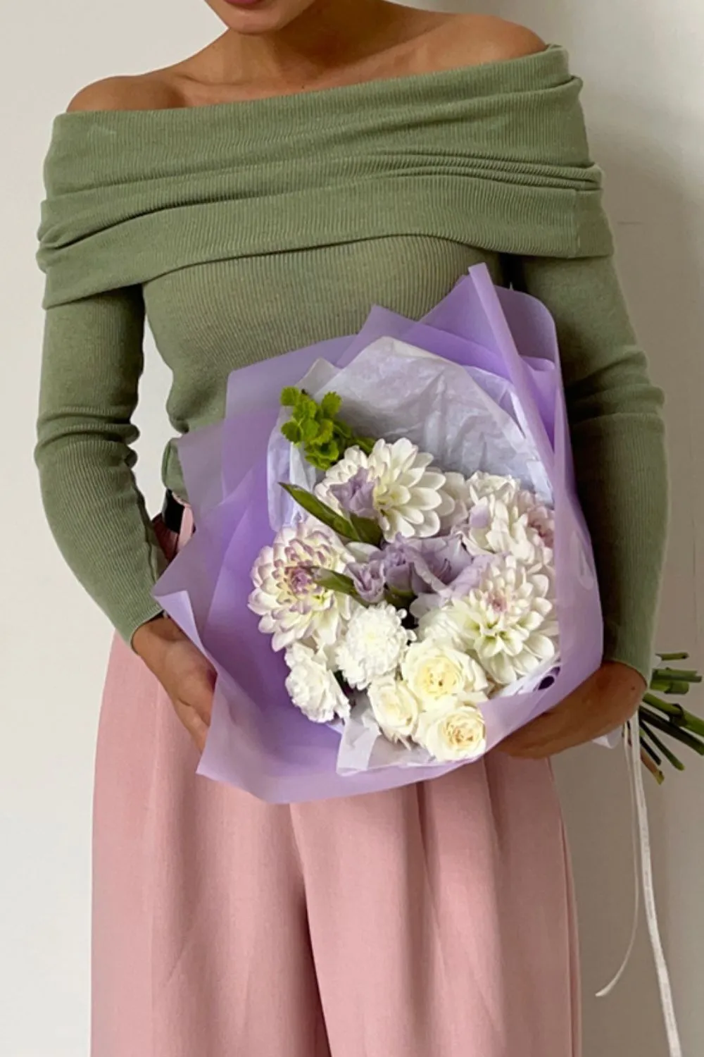 Off-Shoulder Long Sleeve Knit Top, image 9
