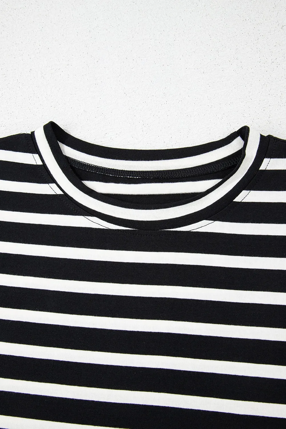 Striped Short Sleeve Top and Shorts Set, image 3