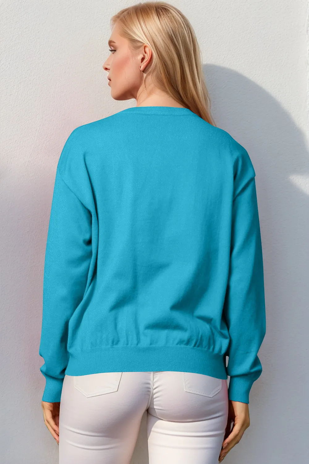 Full Size Nutcracker Sequin Long Sleeve Sweater, image 2