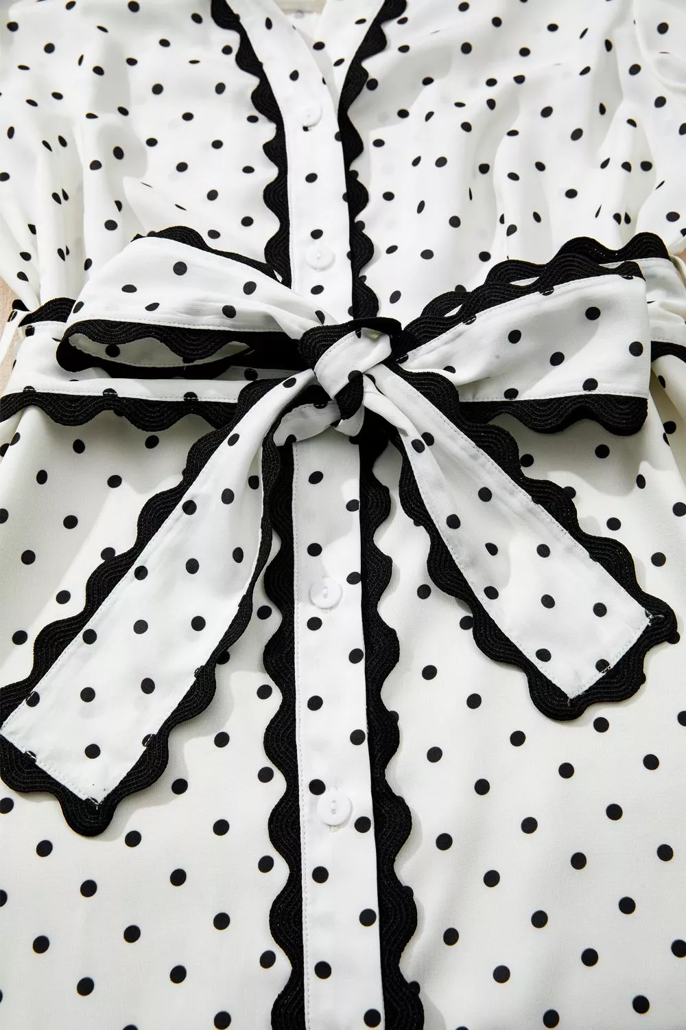 Polka Dot Half Sleeve Midi Dress, image 7