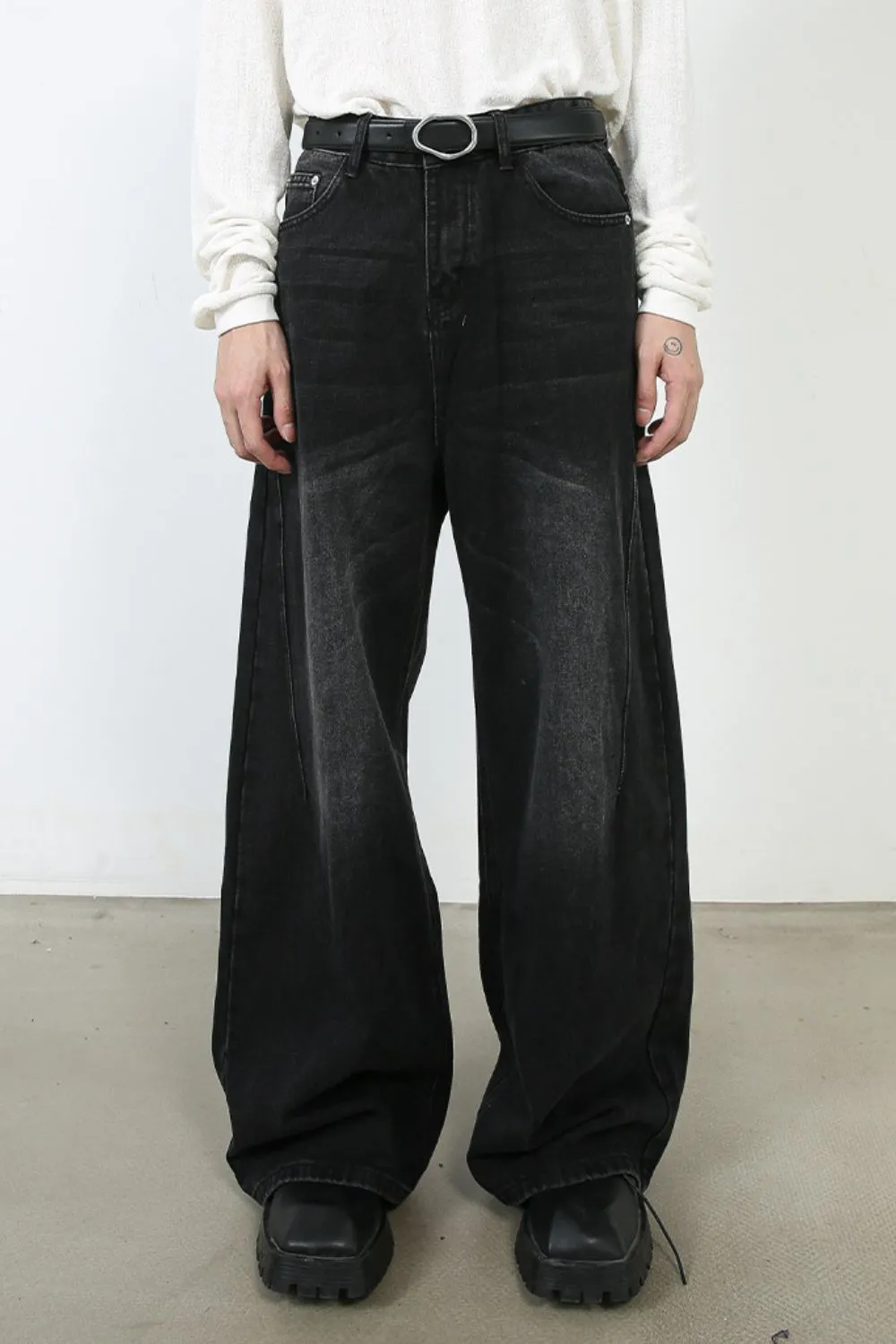 Men's Wide Leg Jeans, image 5