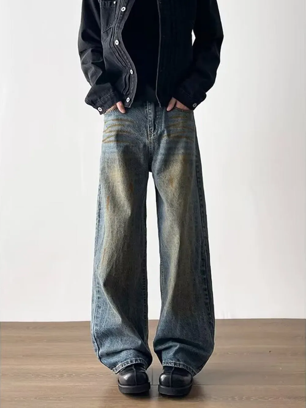 Men's Full Size Wide-Leg Jeans Plus Size, image 7