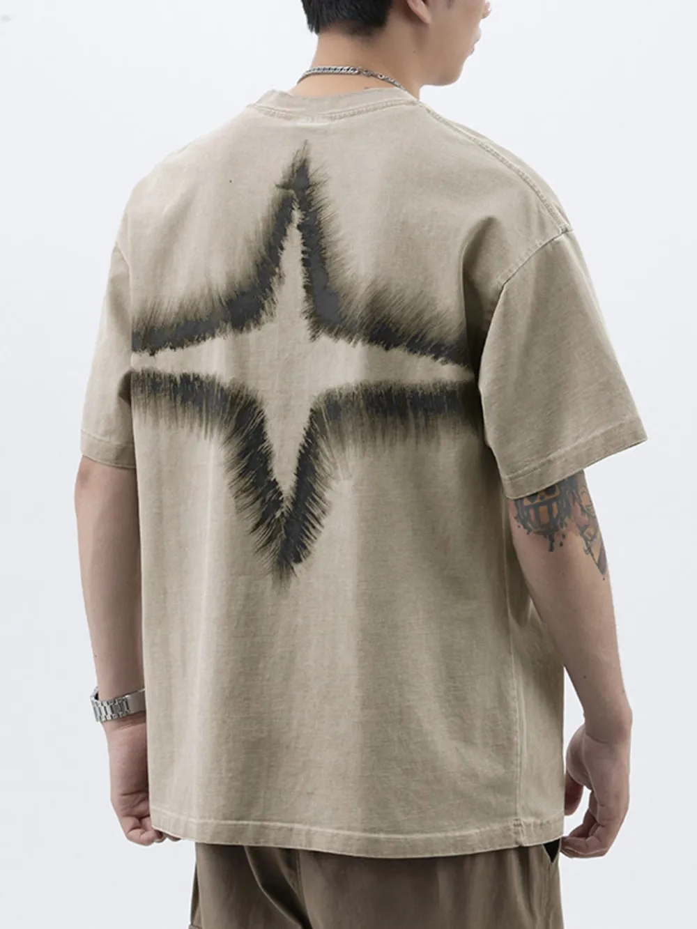 Men's Plus Size Round Neck Short Sleeve T-Shirt, image 7