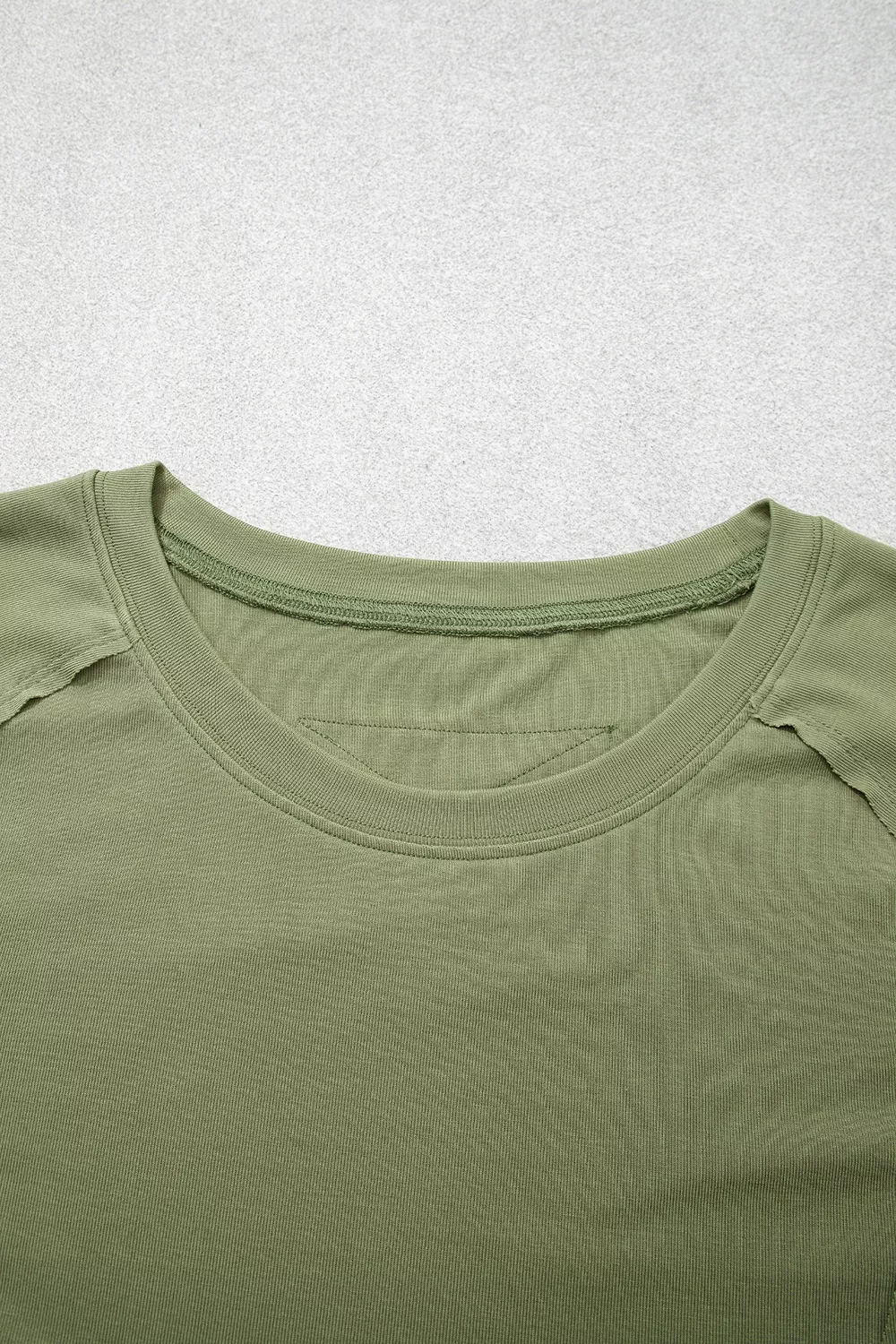 Long Sleeve Round Neck Paneling T-Shirt, image 9