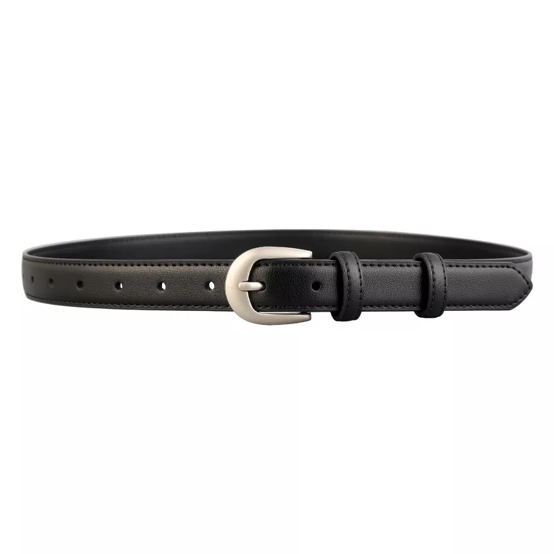 Classic Leather Skinny Belt, image 3
