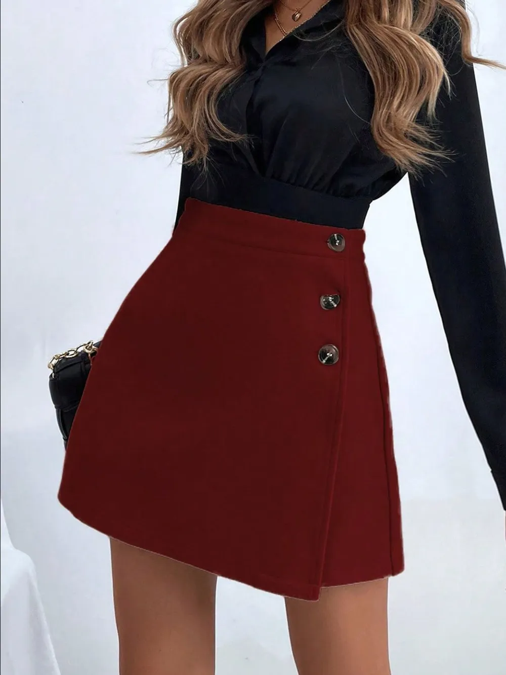 Buttoned Mini Skirt, image 5