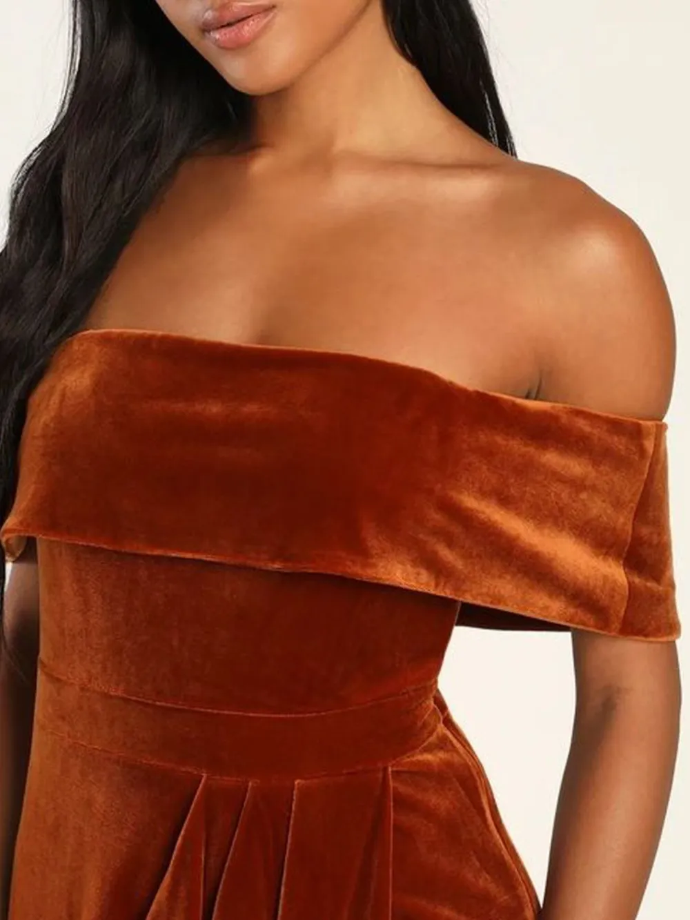 Off-Shoulder Wrap Dress with Side Slit, image 17