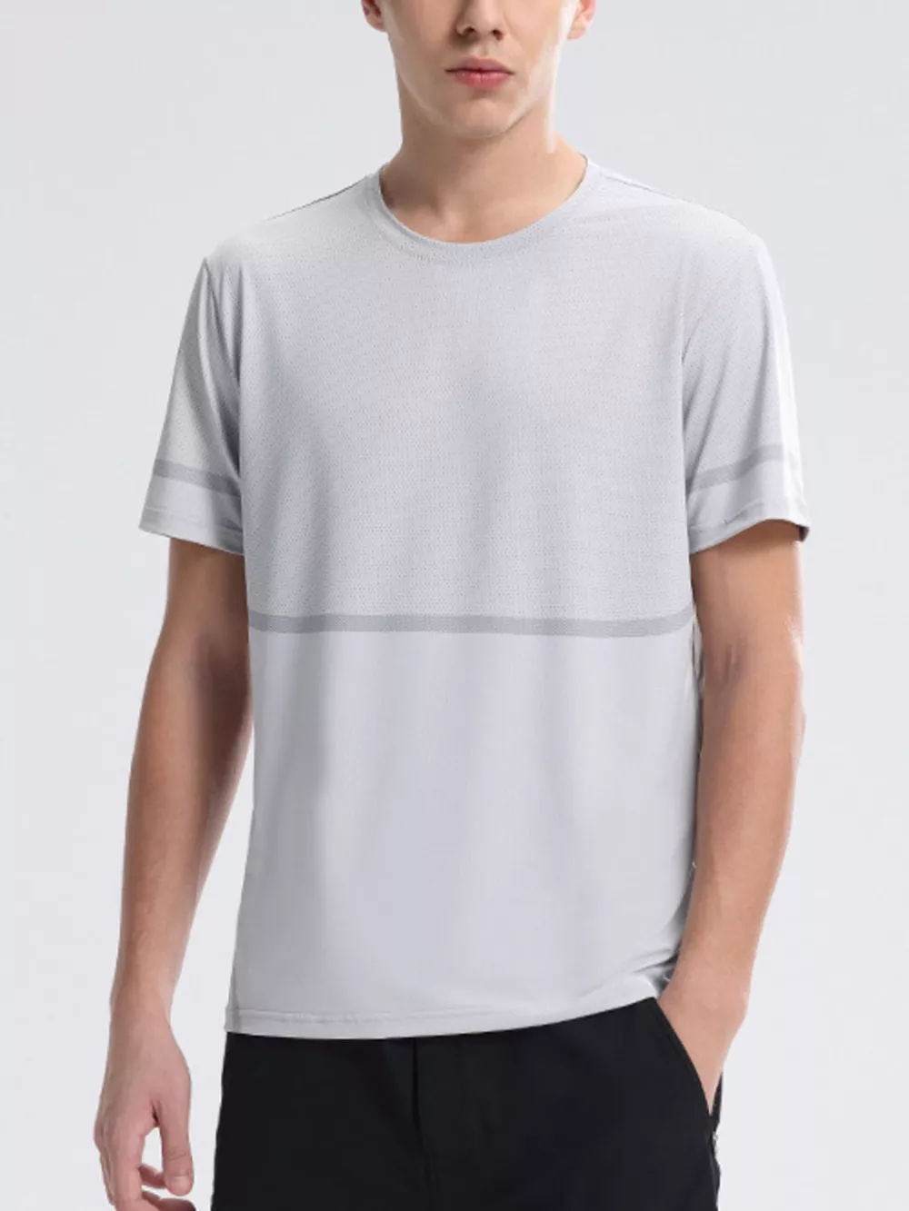 Men's Plus Size Round Neck Short Sleeve T-Shirt, image 3