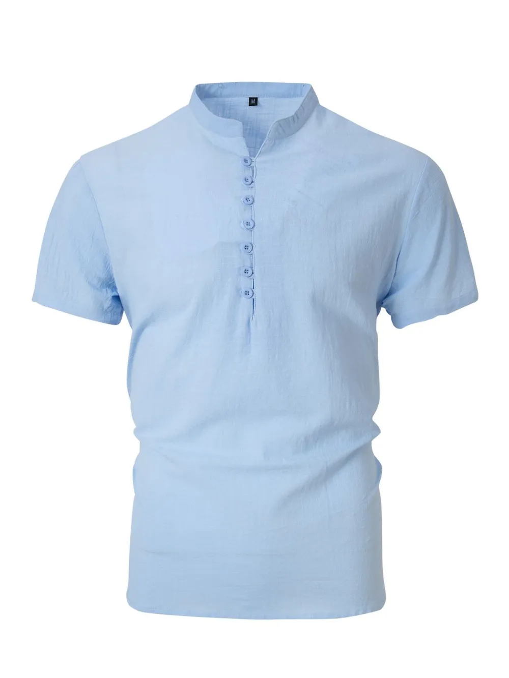 Men's Full Size Button Detail Short Sleeve Polo Plus Size, image 7